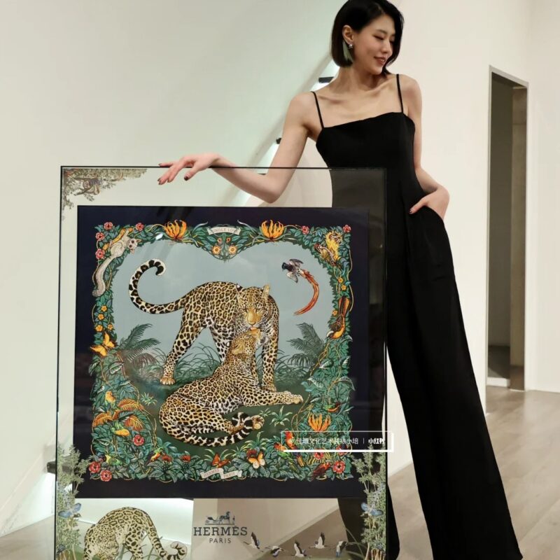 Hermes 90*90絲巾 叢林之愛