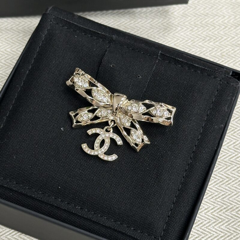 Chanel 24B 蝴蝶結胸針 5cm