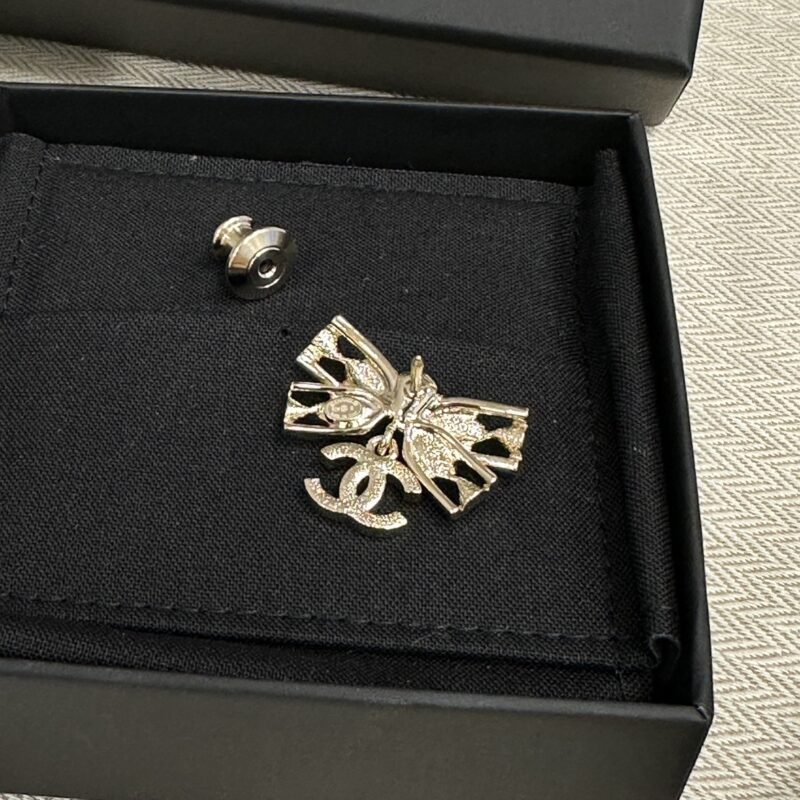 Chanel 24B 蝴蝶結胸針 3cm