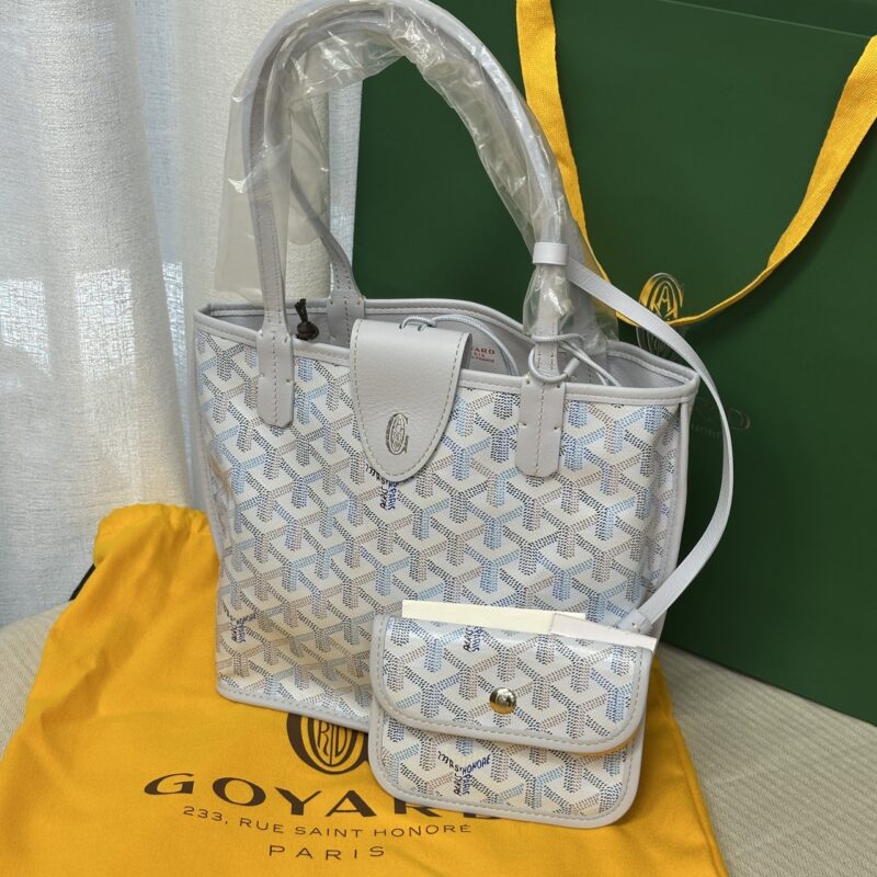 Goyard mini Tote (有包掛) 限定色 冰川藍