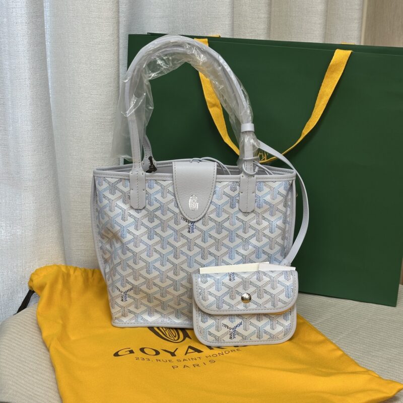 Goyard mini Tote (有包掛) 限定色 冰川藍