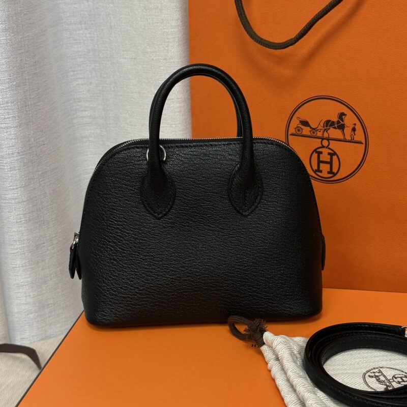 Hermes mini bolide 黑銀 G